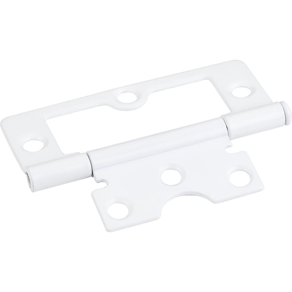 Hardware Resources White 3" Swaged Loose Pin Non-Mortise Hinge with 6 Holes 9802WH - main